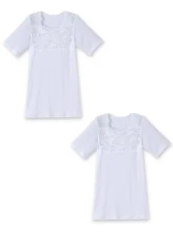 Lingerelle Chemises Manches Courtes Lot De 2 -Ventes de soutien-gorge sans fil g 1003973 0035 4