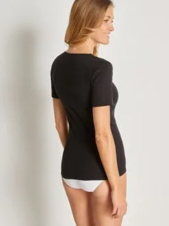 Lingerelle Chemise Manches Courtes, 10% Laine -Ventes de soutien-gorge sans fil g 2002189 0026 2