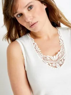 Lingerelle Chemise Sans Manches, 10% Laine -Ventes de soutien-gorge sans fil g 2002191 0032 3