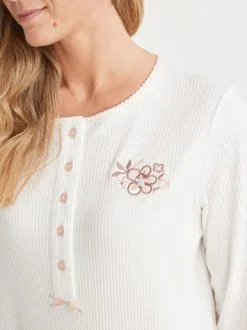 Lingerelle Chemise De Nuit Courte Interlock -Ventes de soutien-gorge sans fil g 2003016 0035 4