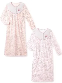 Lingerelle Lot 2 Chemises De Nuit Manches Longues 8 Lingerelle Lot 2 Chemises De Nuit Manches Longues -Ventes de soutien-gorge sans fil g 2003021 0014 3