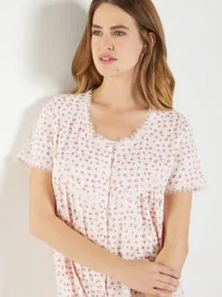 Lingerelle Chemise De Nuit Boutonnée -Ventes de soutien-gorge sans fil g 2003029 0014 4