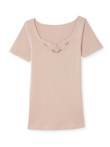 Lingerelle Chemises Manches Courtes Coton Bio 2 + 1 5 Lingerelle Chemises Manches Courtes Coton Bio 2 + 1 – Image 3