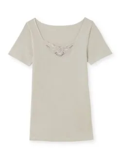 Lingerelle Chemises Manches Courtes Coton Bio 2 + 1 11 Lingerelle Chemises Manches Courtes Coton Bio 2 + 1 -Ventes de soutien-gorge sans fil g 2004393 0023 5