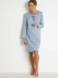 Balsamik Chemise De Nuit Courte Manches Longues
