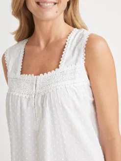 Lingerelle Chemise De Nuit Légère Larges Bretelles -Ventes de soutien-gorge sans fil g 2008520 0035 4