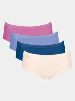 Sloggi Lot De 3 Culottes Midi + 1 Gratuite