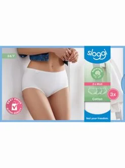 Sloggi Lot De 3 Slips 24/7 Cotton Midi -Ventes de soutien-gorge sans fil g 2009134 0035 4