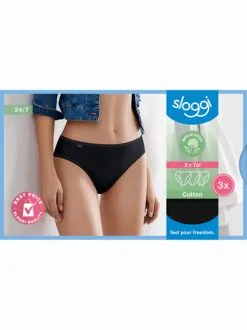 Sloggi Lot De 3 Slips 24/7 Cotton Tai -Ventes de soutien-gorge sans fil g 2009135 0026 4