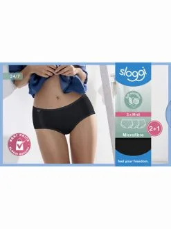 Sloggi Lot De 3 Slips 24/7 Microfibre Midi 9 Sloggi Lot De 3 Slips 24/7 Microfibre Midi -Ventes de soutien-gorge sans fil g 2009137 0026 4
