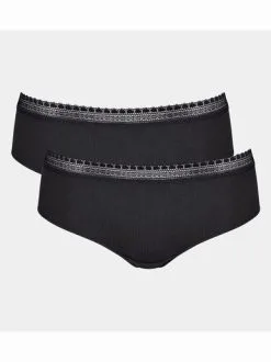 Sloggi Lot De 2 Shorties GO Ribbed Hipster -Ventes de soutien-gorge sans fil g 2009145 0026 5